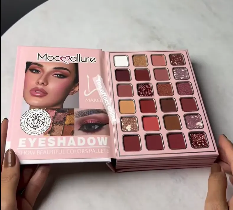 All-in-One Makeup Book Palette – Eyeshadow, Lip Colors &amp; Face Contour Kit